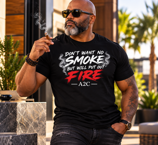 Smoke & Fire Tee - Black