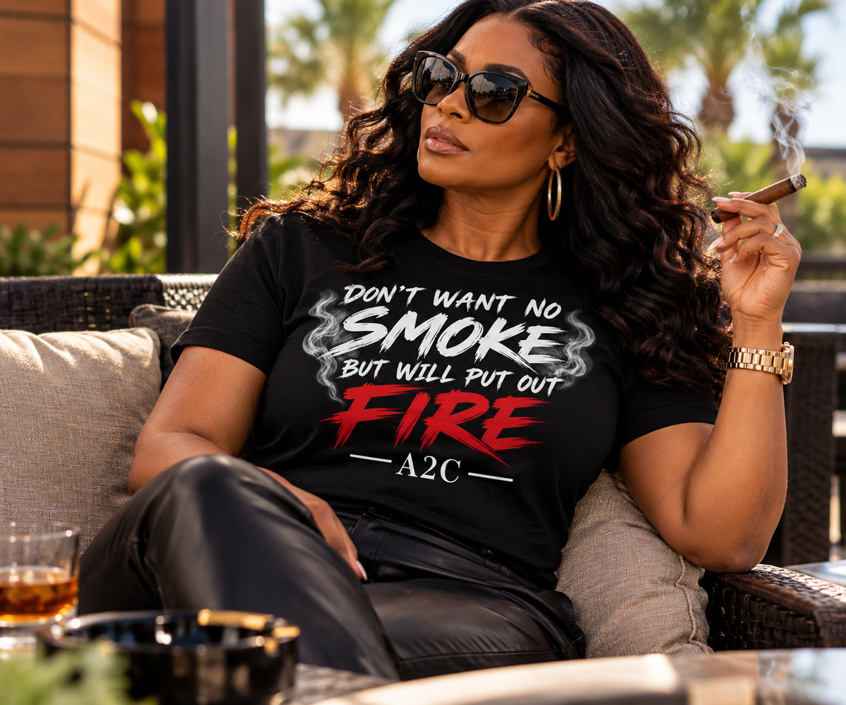 Smoke & Fire Tee - Black