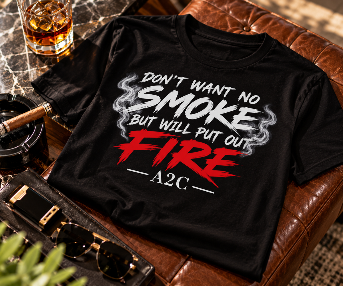 Smoke & Fire Tee - Black