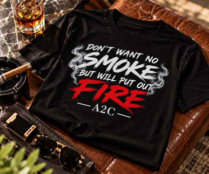 Smoke & Fire Tee - Black
